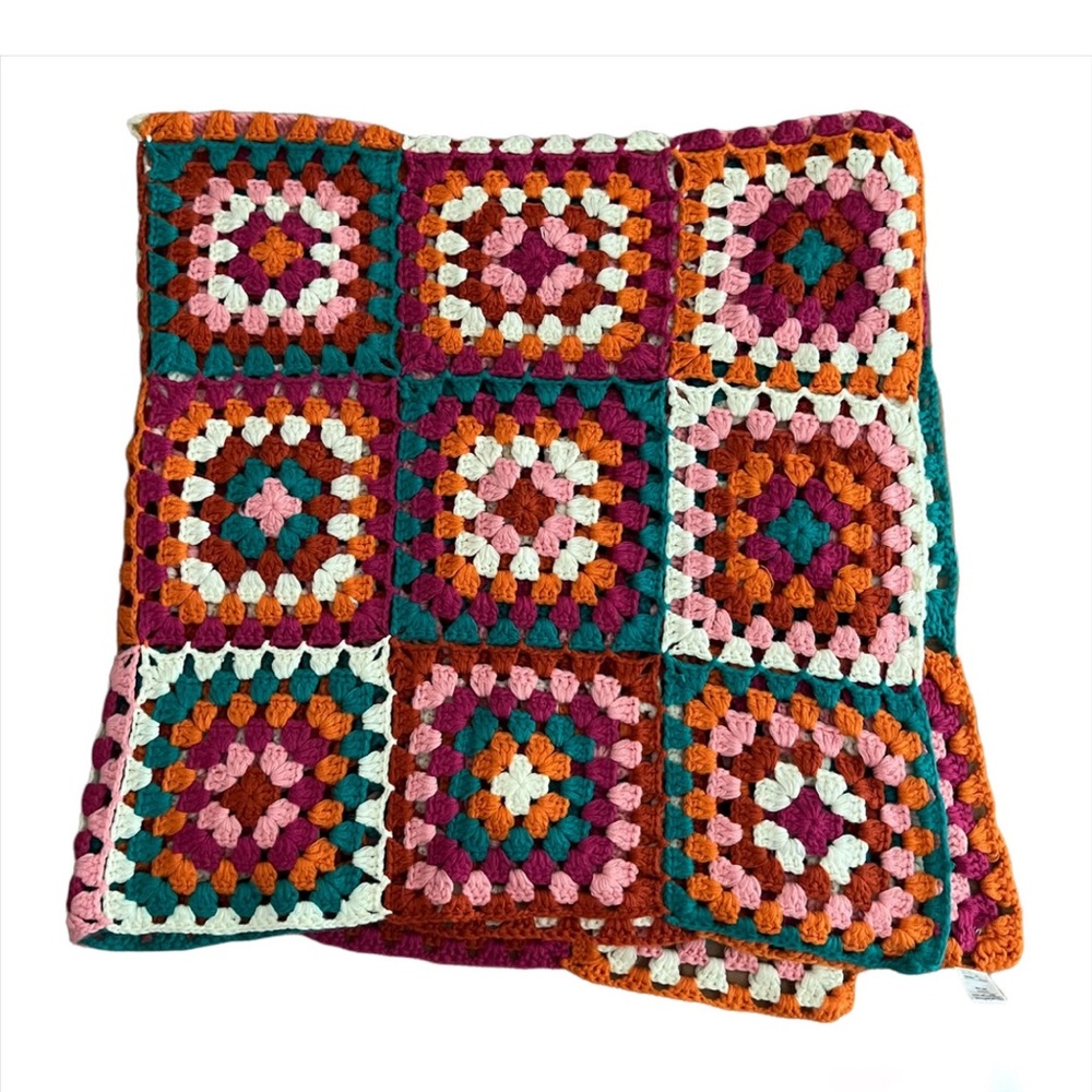 NWT wildflowers clothing crochet blanket